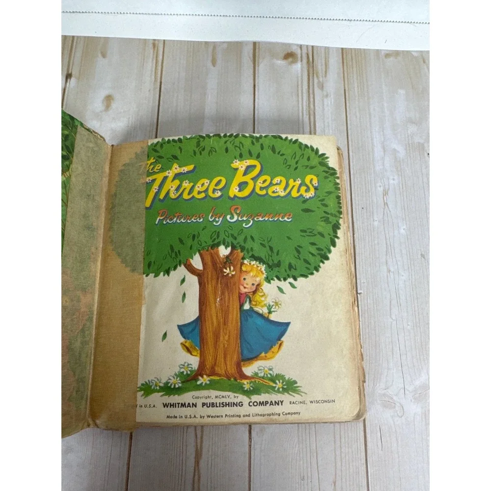 Whitman Tell-A-Tale Lot 4 HC Three Bears Pigs Red Hen Hood Vintage